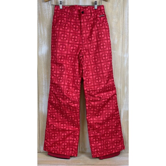 Spyder Snowboard Ski Snow Pants Girls Pink Print Size 18 - Picture 1 of 15